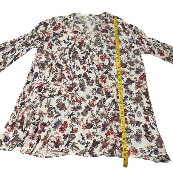 UMGEE Tunic Top Dress M Floral Boho CottageCore Gypsy High Low Hem Anthropologie - Picture 8 of 12